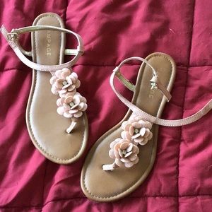 Pink Floral Sandals